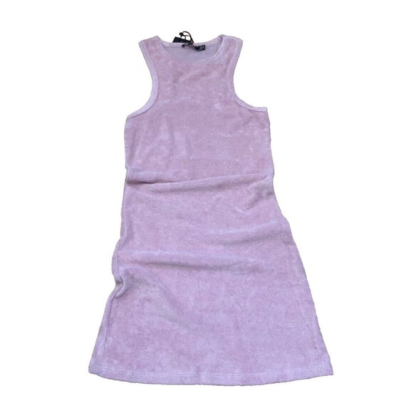 Nasty Gal Dresses & Skirts - Nasty Gal Womens Towelling Razor Mini Dress Terry Pink Size 2 New with Tags